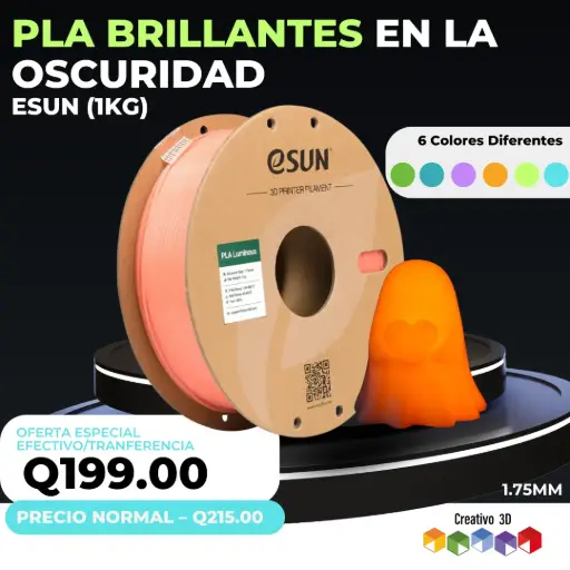 eSun Brillante en la Oscuridad PLA – 1. Kg / 1.75mm