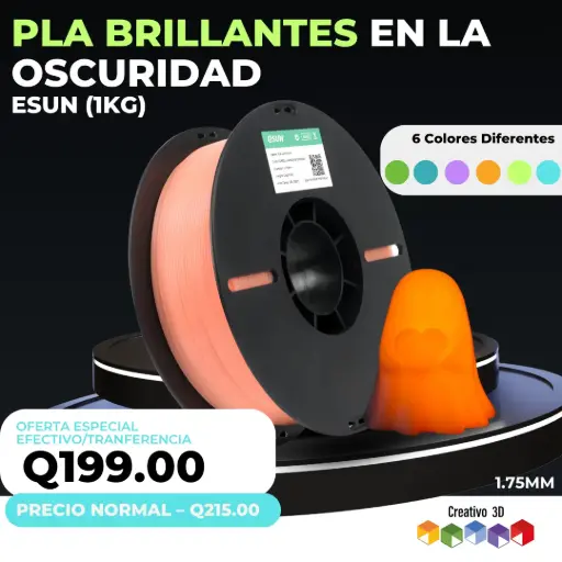 eSun Brillante en la Oscuridad PLA – 1. Kg / 1.75mm