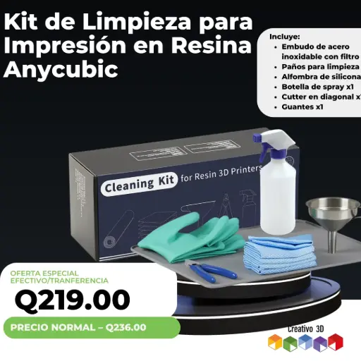 [10700] Anycubic – Kit de Limpieza para Impresión en Resina