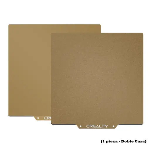 [10715] Cama de Impresión Doble Cara PEI Dorada 235×235 mm (Lisa y Texturizada)