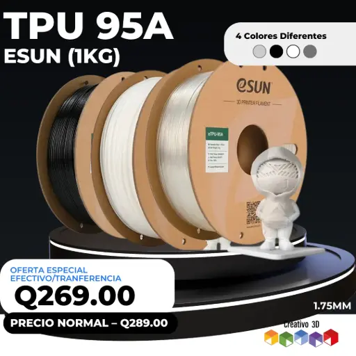 eSun TPU 95A – 1. Kg / 1.75mm