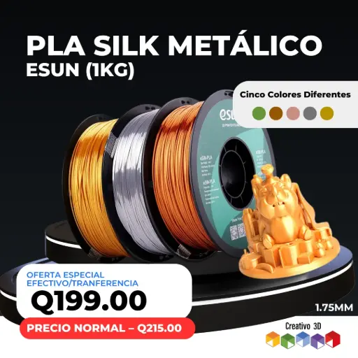 eSun METAL Silk PLA – 1. Kg / 1.75mm