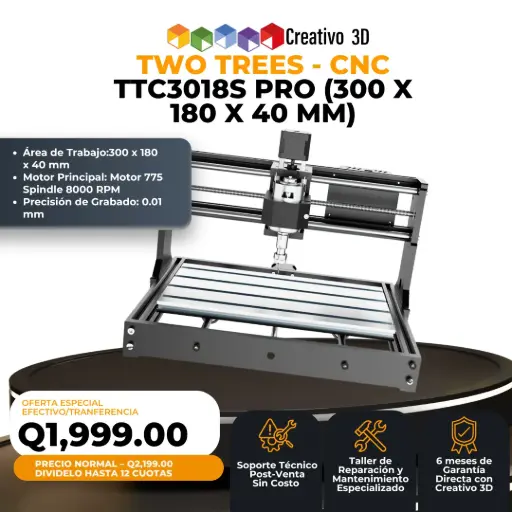 [10942] Two Trees – Router CNC TTC3018s Pro (300 x 180 x 40 mm)