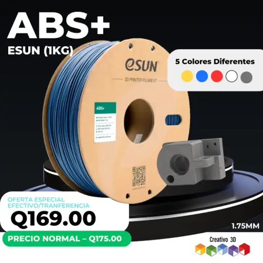 eSun ABS+ 1. Kg / 1.75mm – Filamento para Impresora 3D