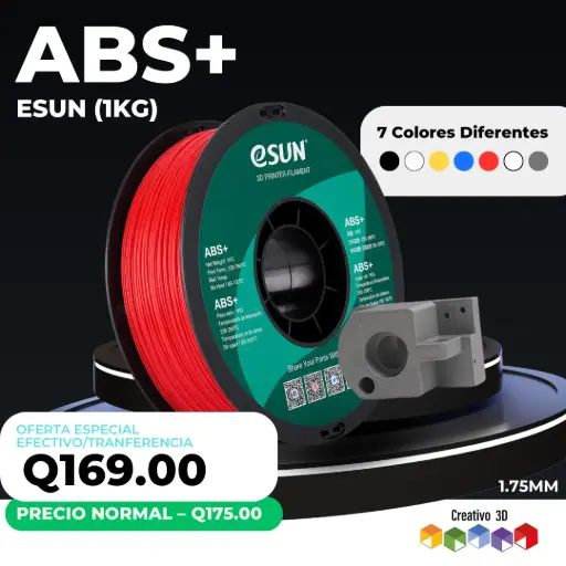 eSun ABS+ 1. Kg / 1.75mm – Filamento para Impresora 3D
