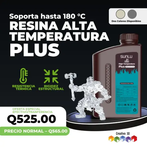 Resina – Alta Temperatura Plus | Sunlu
