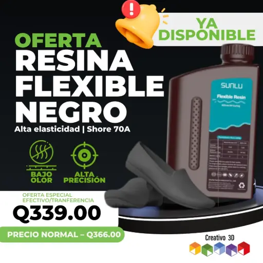 [11094] Resina – Flexible Negro | Sunlu