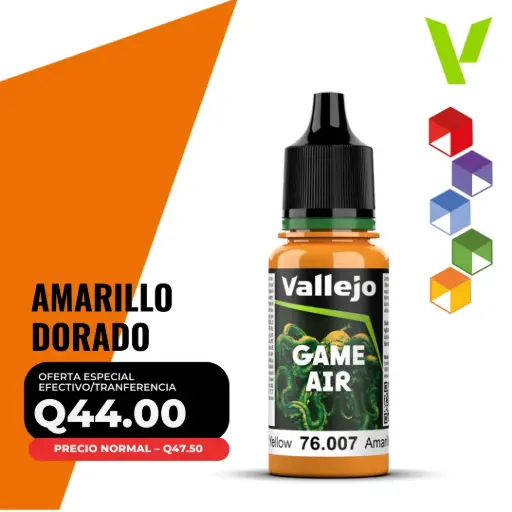 [76.007] Vallejo Game Air – Amarillo Dorado (76.007 – Pos. 11)