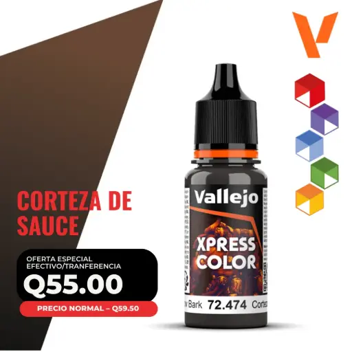 [72.474] Vallejo Xpress Color – Corteza de Sauce (72.474 – Pos. 186)