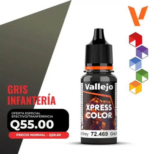 [72.469] Vallejo Xpress Color – Gris Infantería (72.469 – Pos. 181)