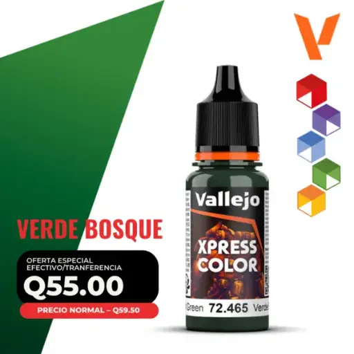 [72.465] Vallejo Xpress Color – Verde Bosque (72.465 – Pos. 177)