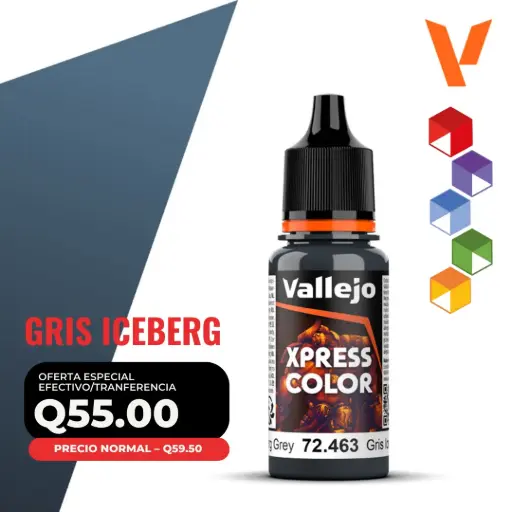 [72.463] Vallejo Xpress Color – Gris Iceberg (72.463 – Pos. 175)