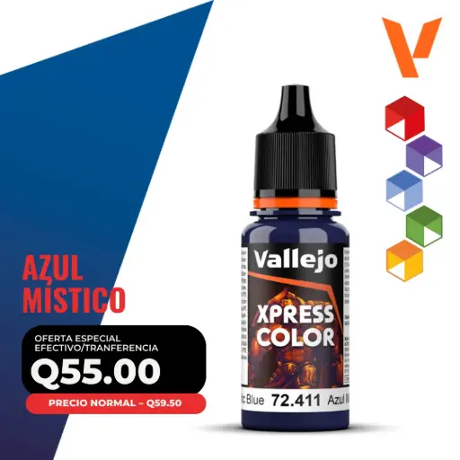 [72.411] Vallejo Xpress Color – Azul Místico (72.411 – Pos. 147)