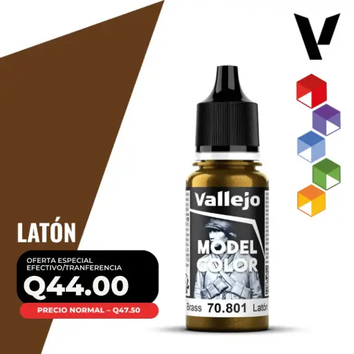 [70.801] Vallejo Model Color – Latón (70.801 – Pos. 202)