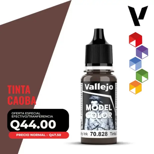 [70.828] Vallejo Model Color – Tinta Caoba (70.828 – Pos. 193)