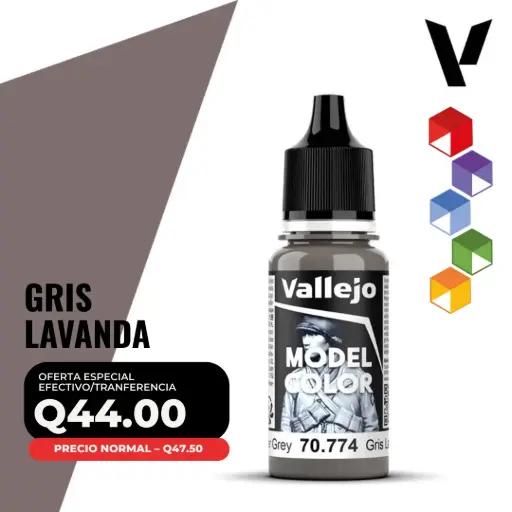 [70.774] Vallejo Model Color – Gris Lavanda (70.774 – Pos. 190)