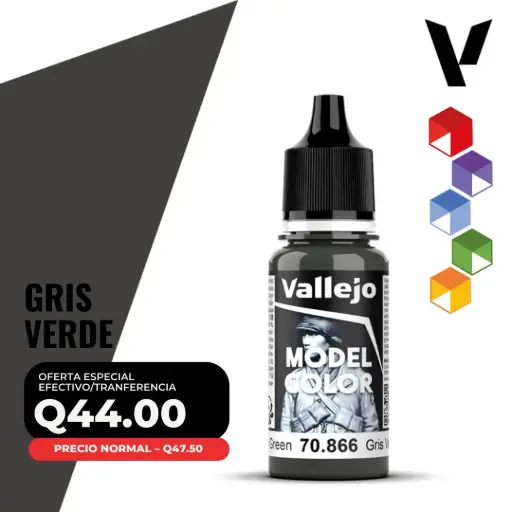 [70.866] Vallejo Model Color – Gris Verde (70.866 – Pos. 184)