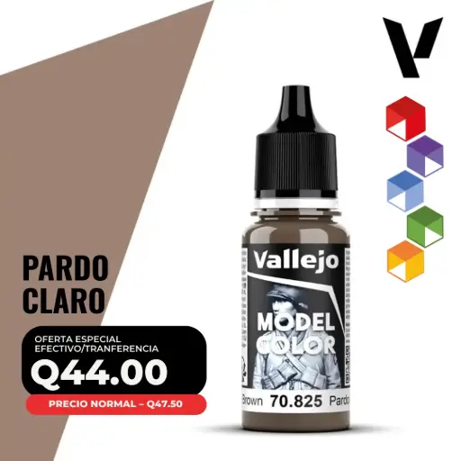 [70.825] Vallejo Model Color – Pardo Claro (70.825 – Pos. 152)