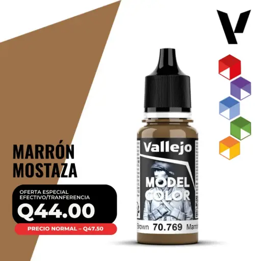 [70.769] Vallejo Model Color – Marrón Mostaza (70.769 – Pos. 148)