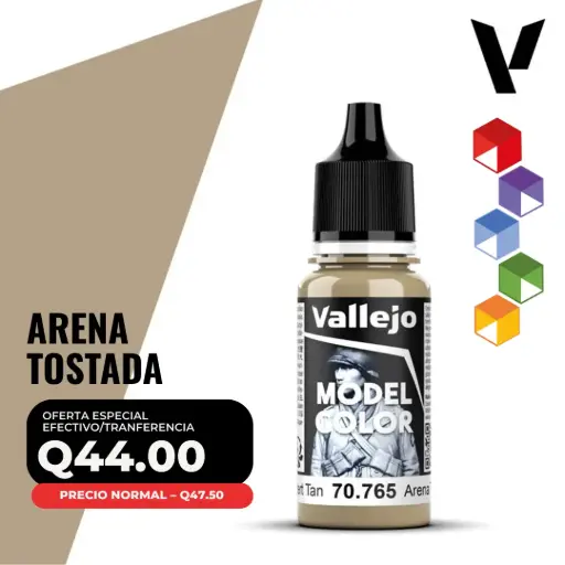 [70.765] Vallejo Model Color – Arena Tostada (70.765 – Pos. 140)