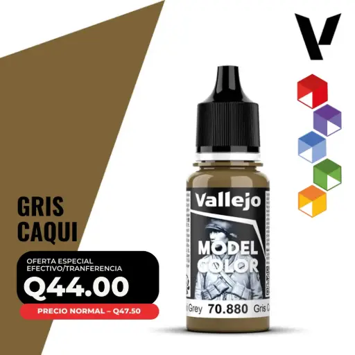 [70.880] Vallejo Model Color – Gris Caqui (70.880 – Pos. 134)