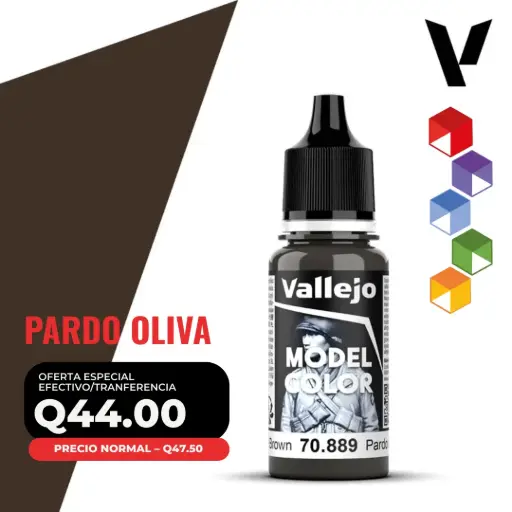 [70.889] Vallejo Model Color – Pardo Oliva (70.889 – Pos. 130)
