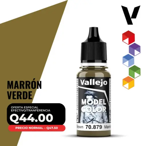 [70.879] Vallejo Model Color – Marrón Verde (70.879 – Pos. 127)