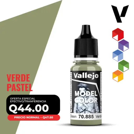 [70.885] Vallejo Model Color – Verde Pastel (70.885 – Pos. 97)