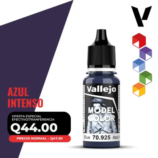 [70.925] Vallejo Model Color – Azul Intenso (70.925 – Pos. 62)