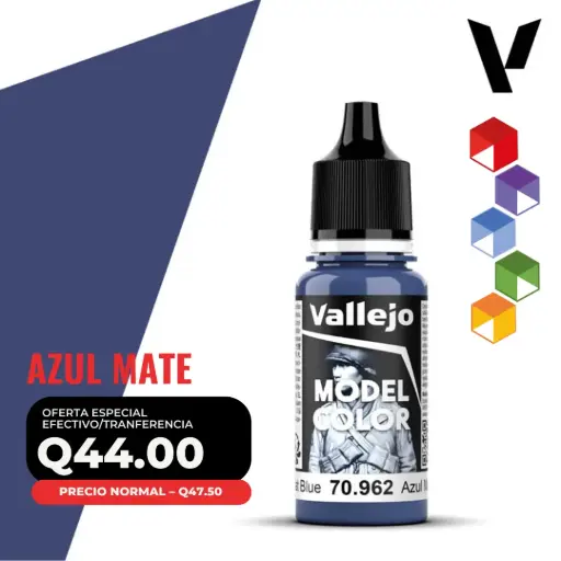 [70.962] Vallejo Model Color – Azul Mate (70.962 – Pos. 59)
