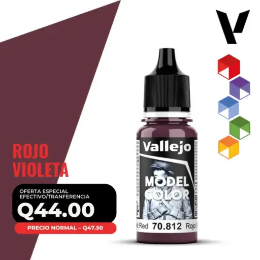 [70.812] Vallejo Model Color – Rojo Violeta (70.812 – Pos. 46)