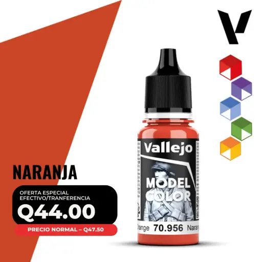 [70.956] Vallejo Model Color – Naranja (70.956 – Pos. 31)