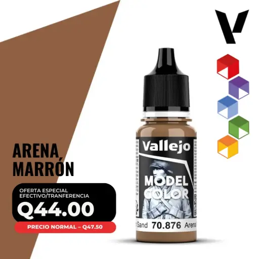 [70.876] Vallejo Model Color – Arena Marrón (70.876 – Pos. 15)