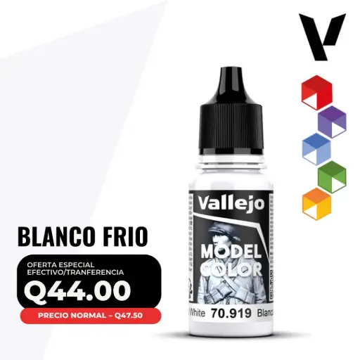 [70.919] Vallejo Model Color – Blanco Frío (70.919 – Pos. 2)