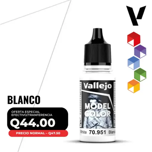 [70.951] Vallejo Model Color – Blanco (70.951 – Pos. 1)