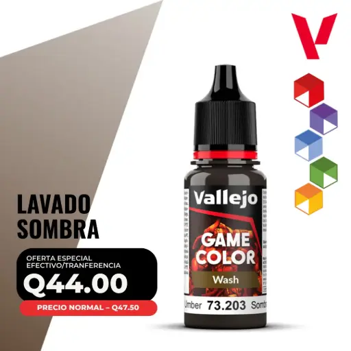 [73.203] Vallejo Game Color – Lavado Sombra (73.203 – Pos. 86) – Wash
