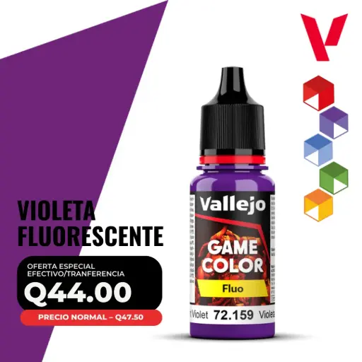 [72.159] Vallejo Game Color – Violeta Fluorescente (72.159 – Pos. 105) – Fluo