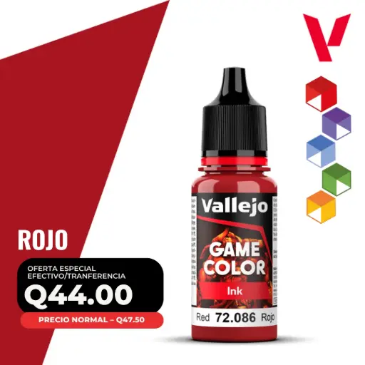 [72.086] Vallejo Game Color – Rojo (72.086 – Pos. 112) – Ink