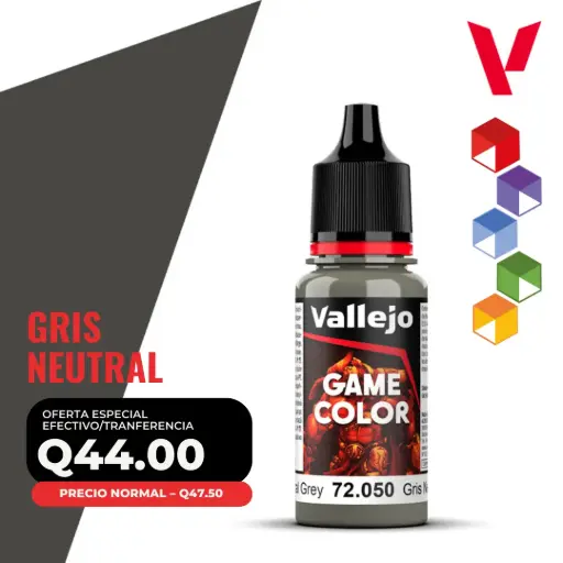 [72.050] Vallejo Game Color – Gris Neutral (72.050 – Pos. 78)