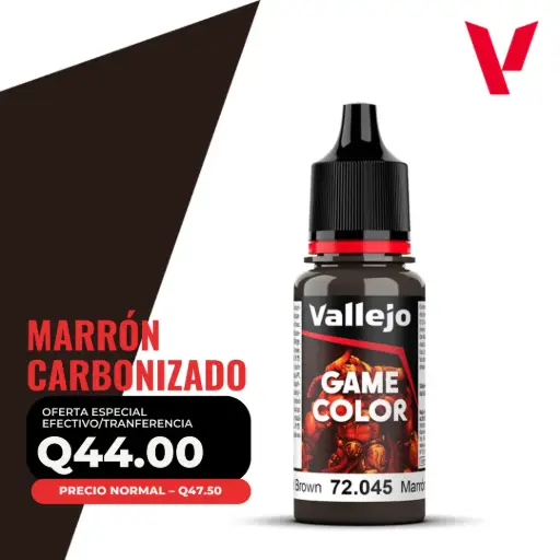 [72.045] Vallejo Game Color – Marrón Carbonizado (72.045 – Pos. 71)