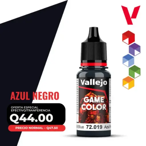 [72.019] Vallejo Game Color – Azul Negro (72.019 – Pos. 36)