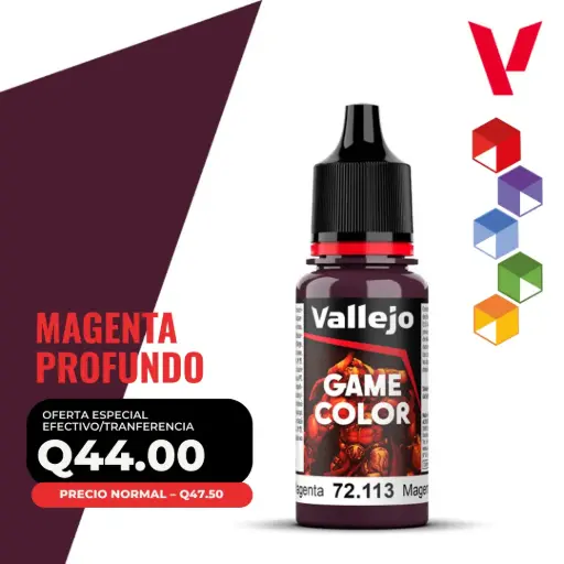 [72.113] Vallejo Game Color – Magenta Profundo (72.113 – Pos. 28)