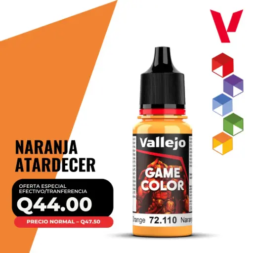 [72.110] Vallejo Game Color – Naranja Atardecer (72.110 – Pos. 17)