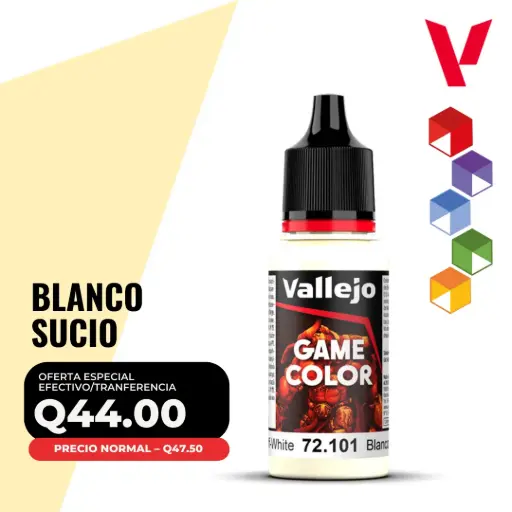 [72.101] Vallejo Game Color – Blanco Sucio (72.101 – Pos. 2)