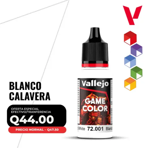[72.001] Vallejo Game Color – Blanco Calavera (72.001 – Pos. 1)