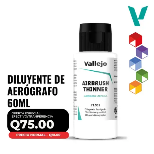 [71.361] Vallejo – Diluyente de Aerógrafo 60ml (71.361)