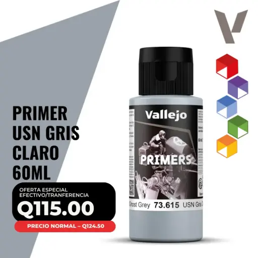 [73.615] Vallejo Primer – USN Gris Claro (73.615 – Pos. 16) 60 ml