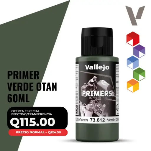 [73.612] Vallejo Primer – Verde OTAN (73.612 – Pos. 13) 60 ml