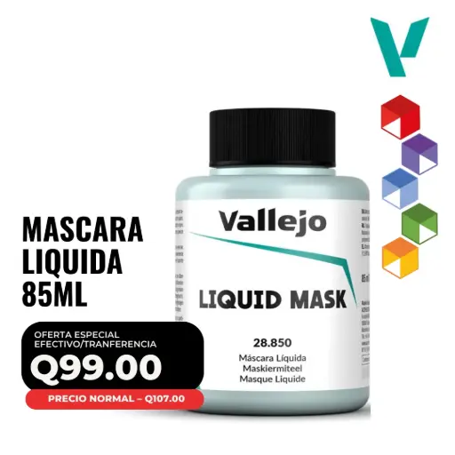 [28.850] Vallejo – Máscara Líquida 85ml (28.850)