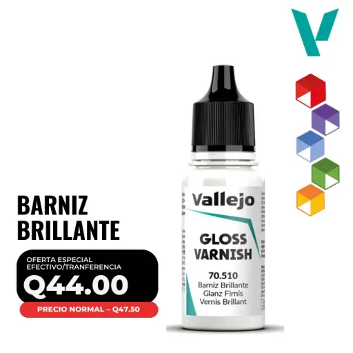 [70.510] Vallejo – Barniz Brillante 18ml (70.510 – Pos. 209)